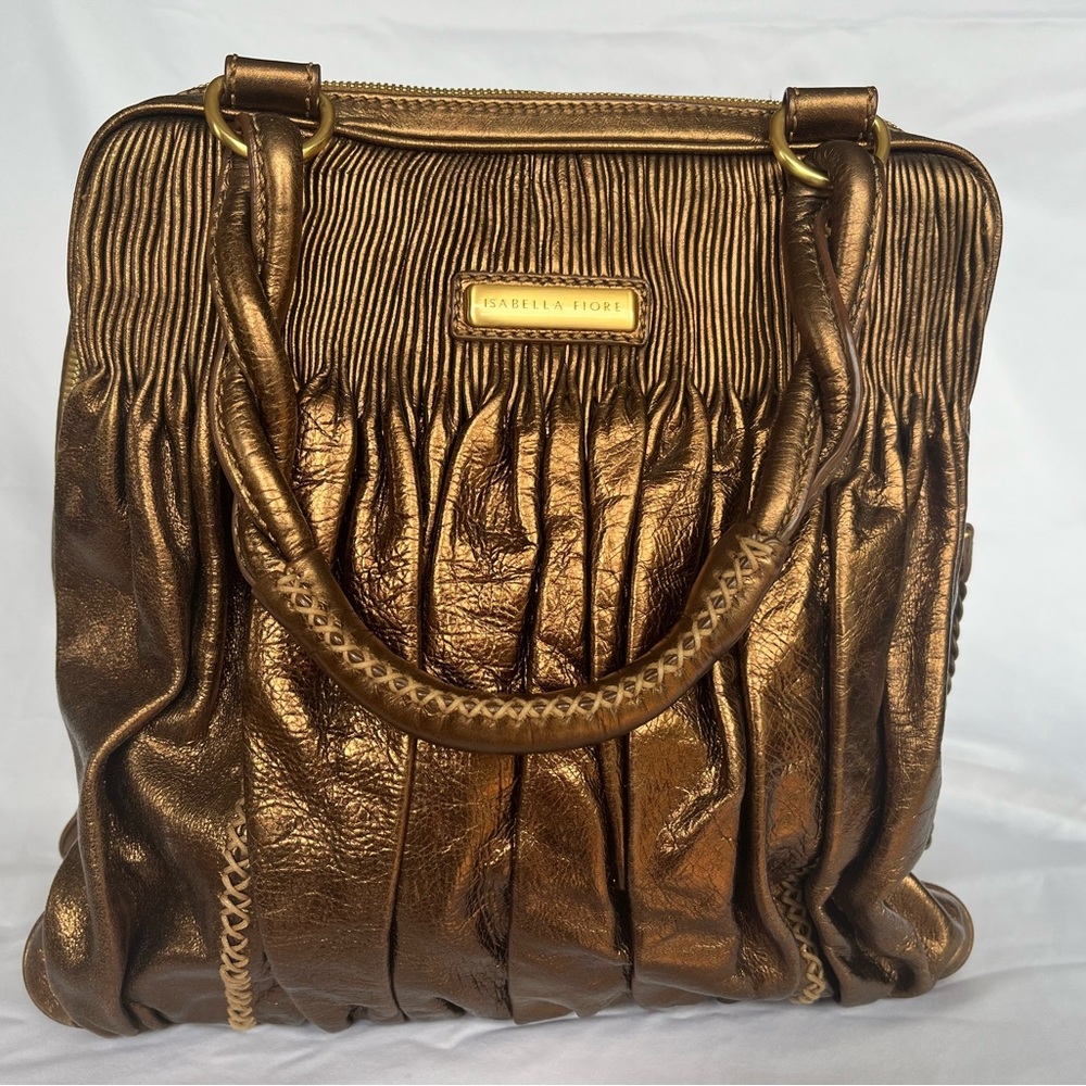 ISABELLE FIORE ~PomPom Bag Metallic Bronze